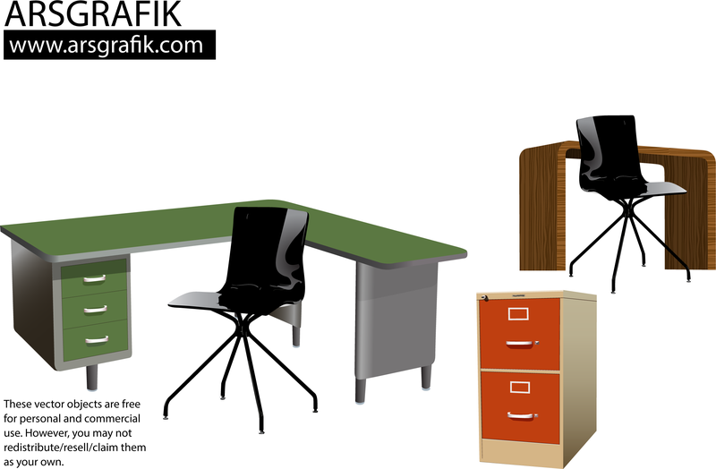 Office Furniture - Vector download