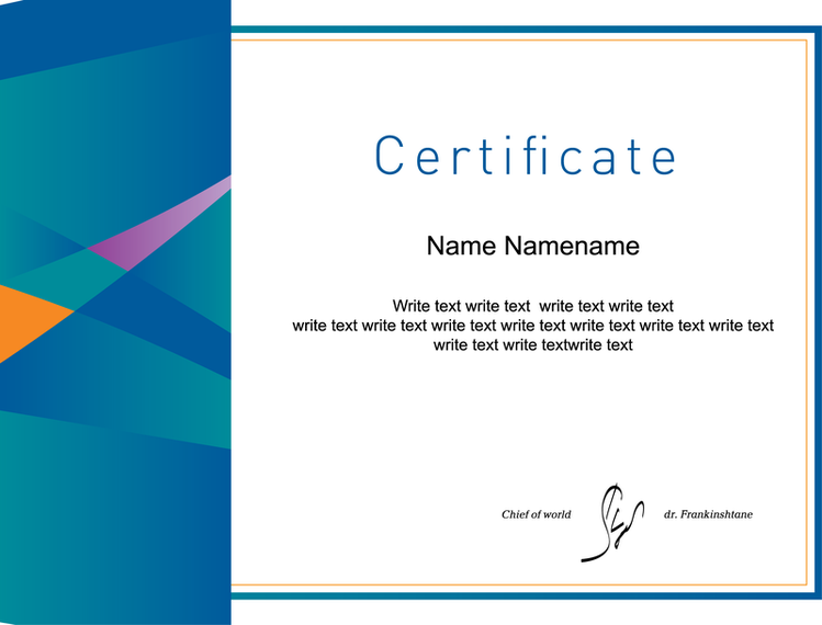 Três, vetorial, desenho, certificado, 2 Três, vetorial, desenho, certificado, 2