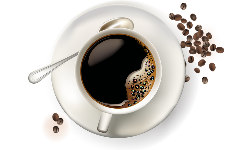 Vektor-Espresso-Kaffeetassen