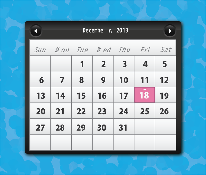 Calendario de vector libre 2013