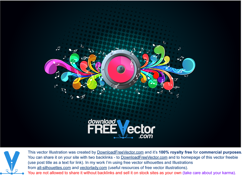 Vector Music Illustration - Vector download