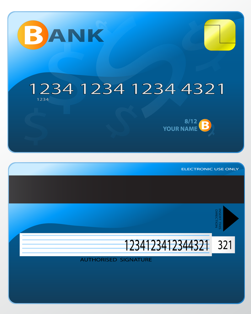 Bank Card Fine 04 Vektor