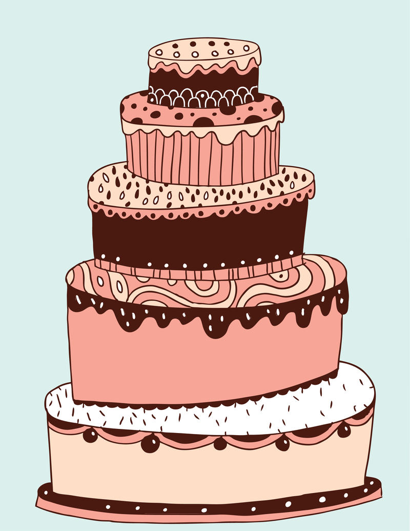 Download Lovely Multilayered Cake Vector - Vector download