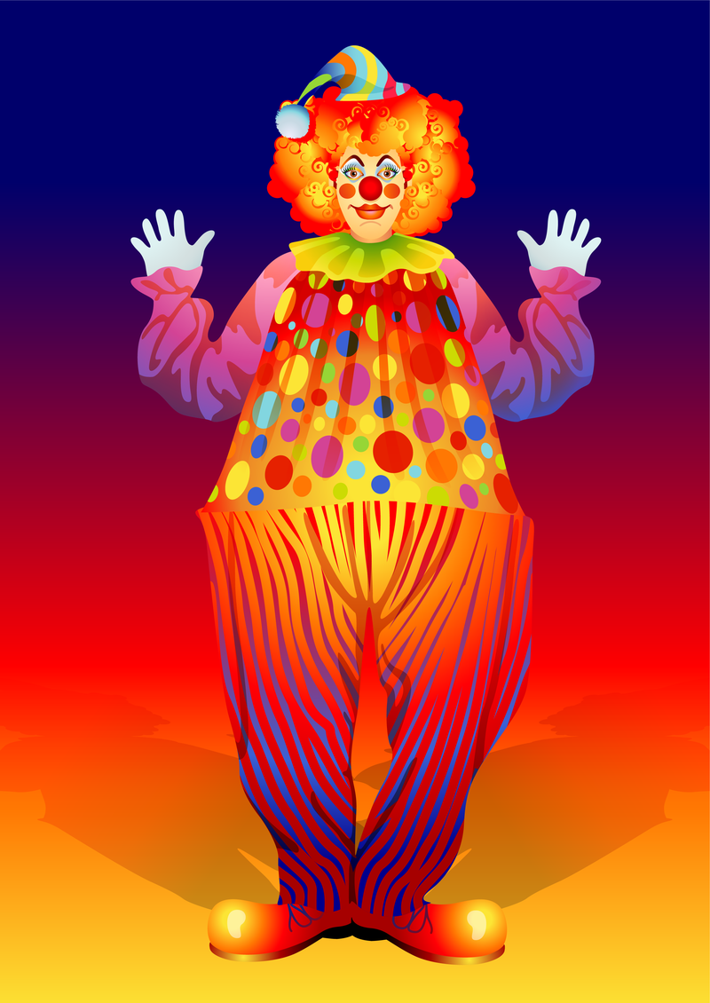 Clown Illustrator 02 Vector