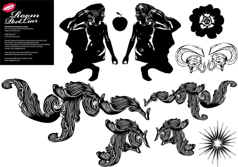 Free Black White Vector 2 - Vector download