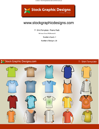 Desenhos de coleção de camisetas