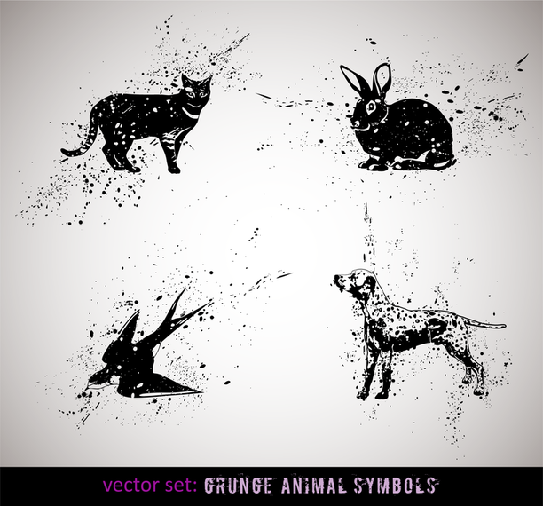 Ink Animals Vector 2 Ink Animals Vector 2
