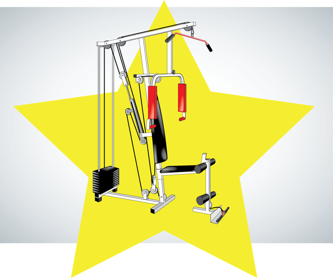 Vector de equipos de fitness Vector de equipos de fitness
