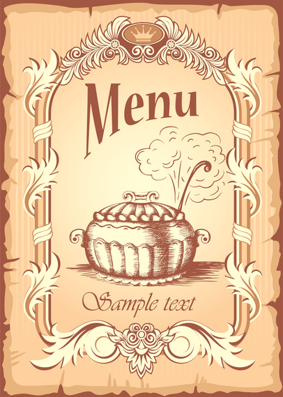 Menu Cover Vector Menu Cover Vector