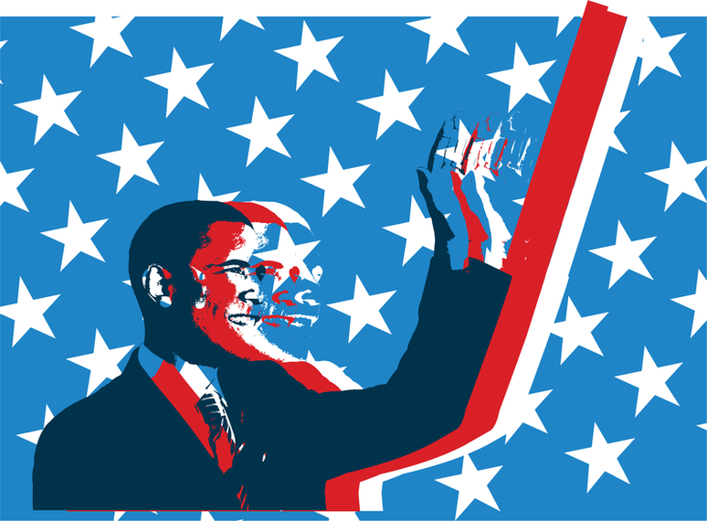 Obama Grunge Vector Obama Grunge Vector