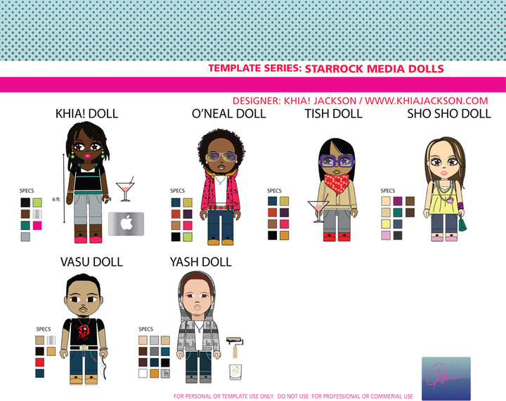 Pop Art Series Starrock Boneca Vetores Pop Art Series Starrock Boneca Vetores