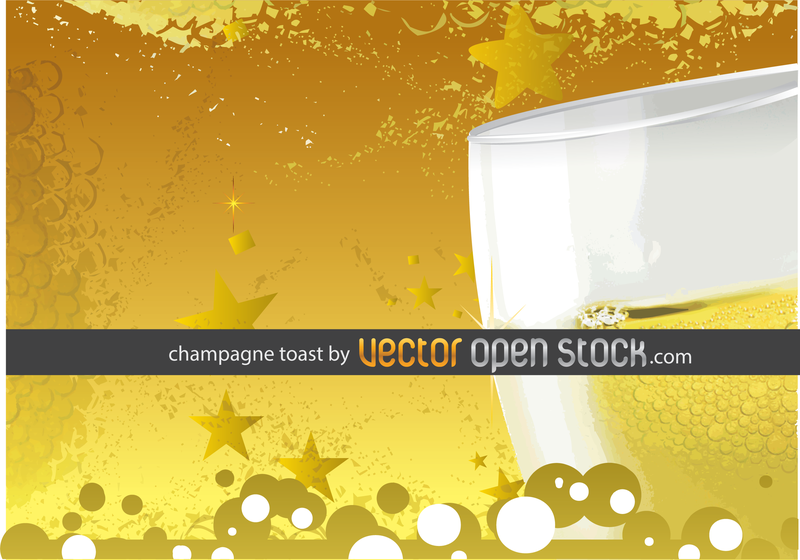 Champagne Toast 3 - Vector download