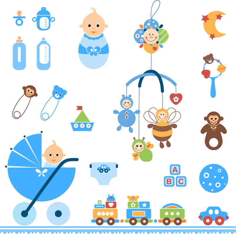 Download Cute Baby Toys Vector - Vector download