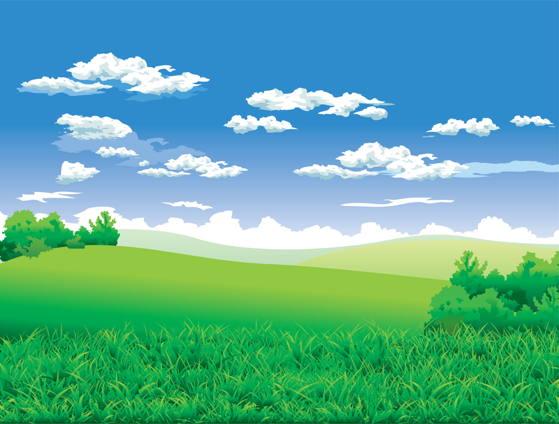 The Beautiful Countryside Scenery Vector - Vector download