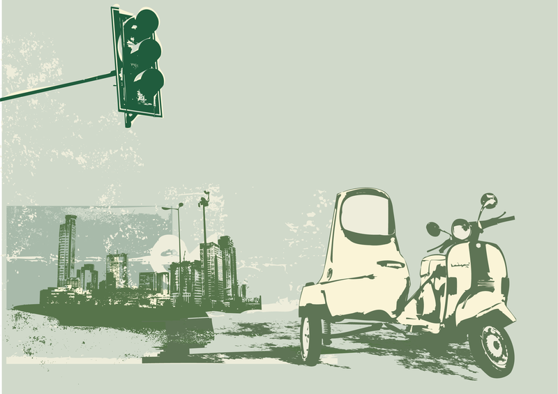Vector Elements Of Retrostyle City Vector Elements Of Retrostyle City