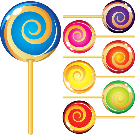 Vector de Lollipop colorido Vector de Lollipop colorido