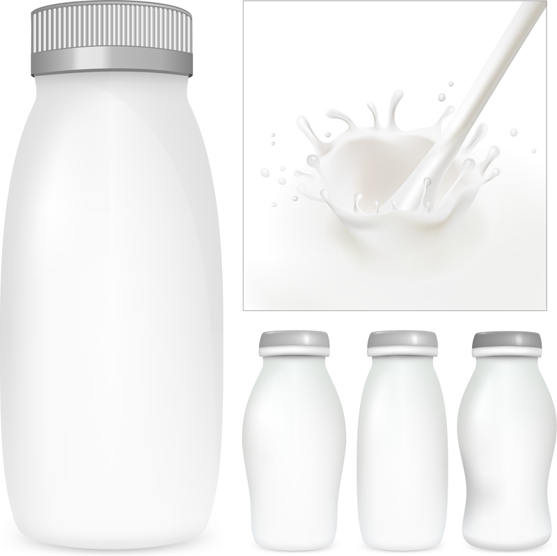 Tema de la leche vector 2