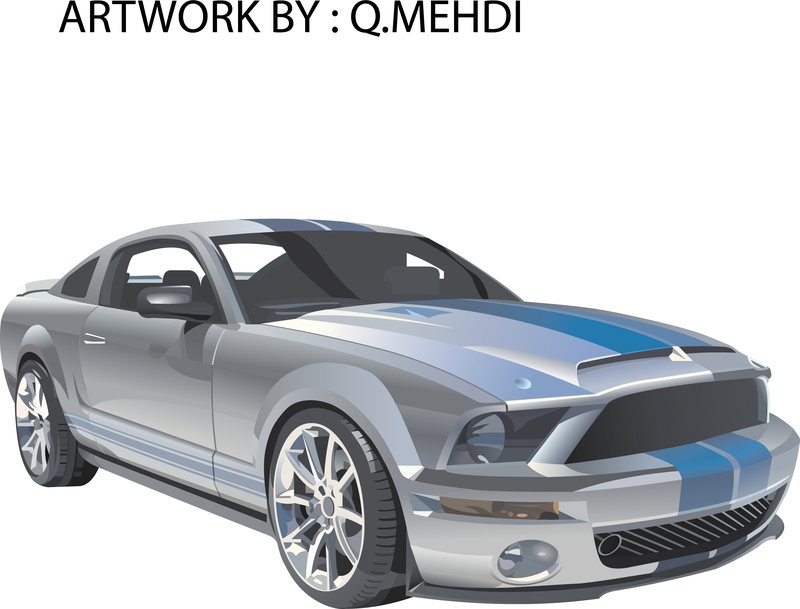 Kostenlose Ford Mustang Racing Vector