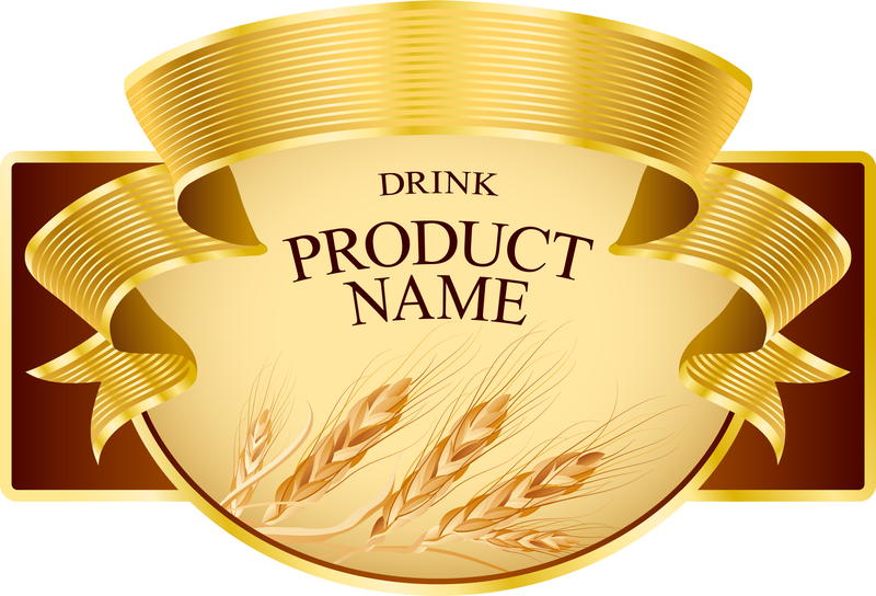 Produktetikett Design 02 Vektor