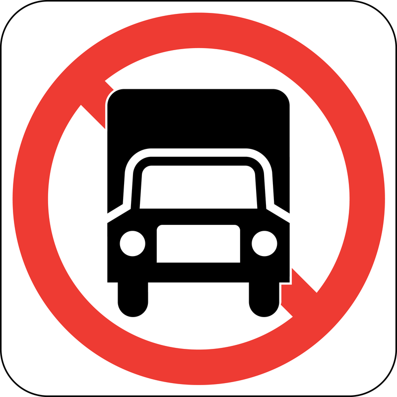 Kein LKW-Schild-Vektor