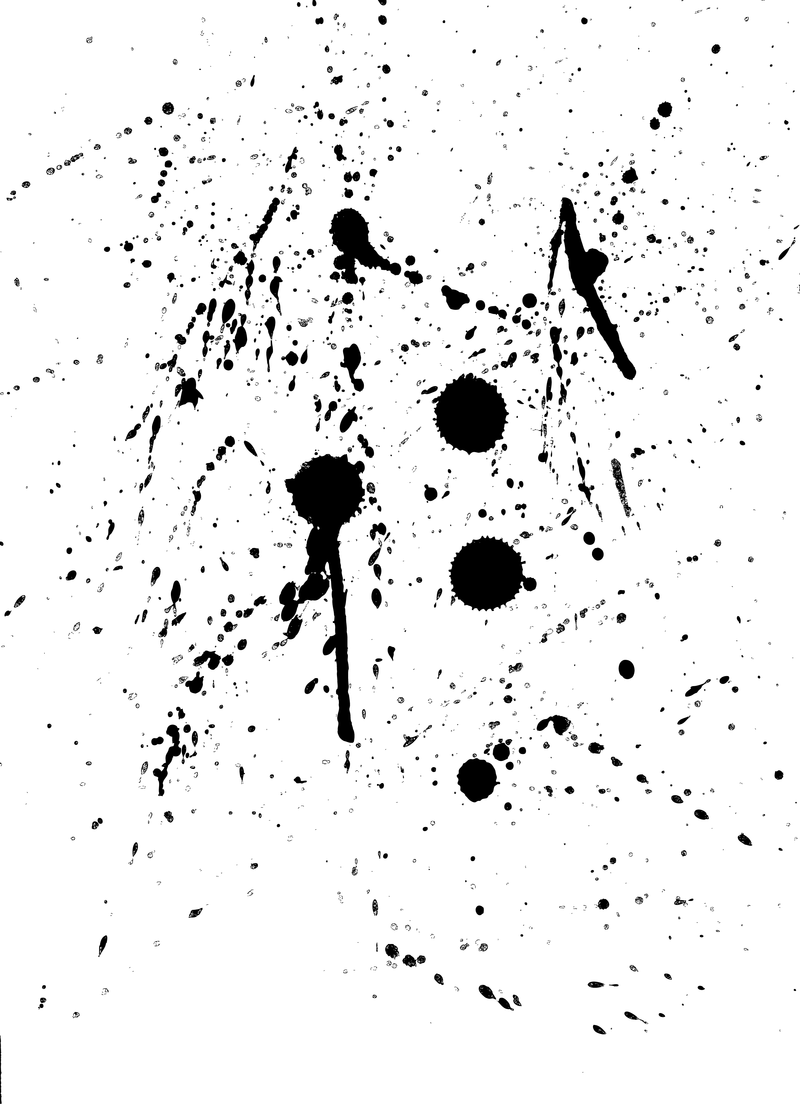 Black isolated ink splatters - Vector download