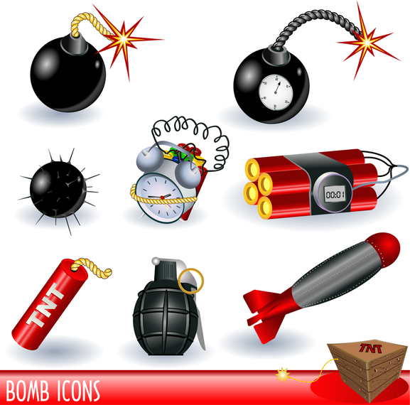 Bombs Landmines Series Vector Bombs Landmines Series Vector