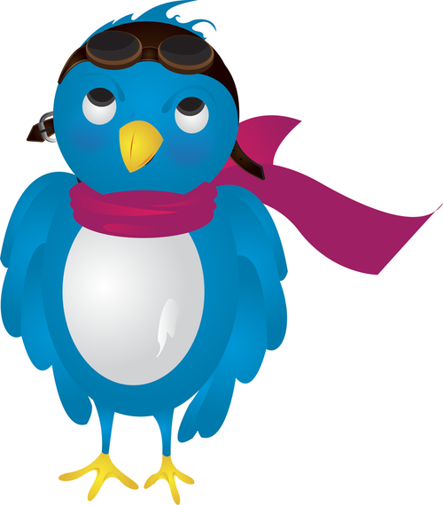 Vetor de pássaro piloto do Twitter Vetor de pássaro piloto do Twitter