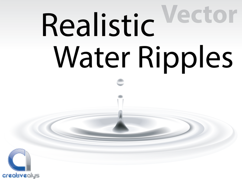Ondulações de água vetoriais realistas