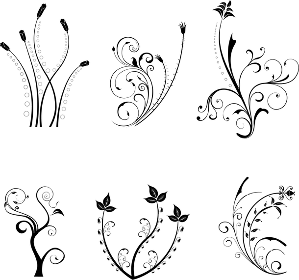 Black Leaves Vector Black Leaves Vector
