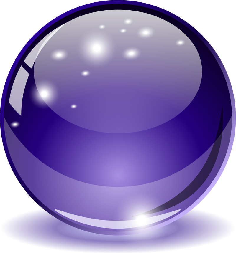 Esfera brillante púrpura