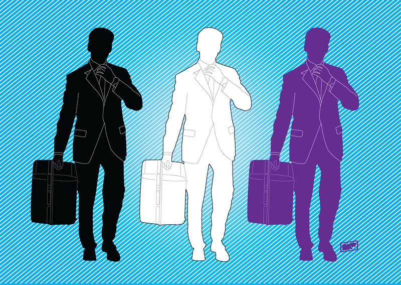 Gráficos de hombre de negocios Gráficos de hombre de negocios