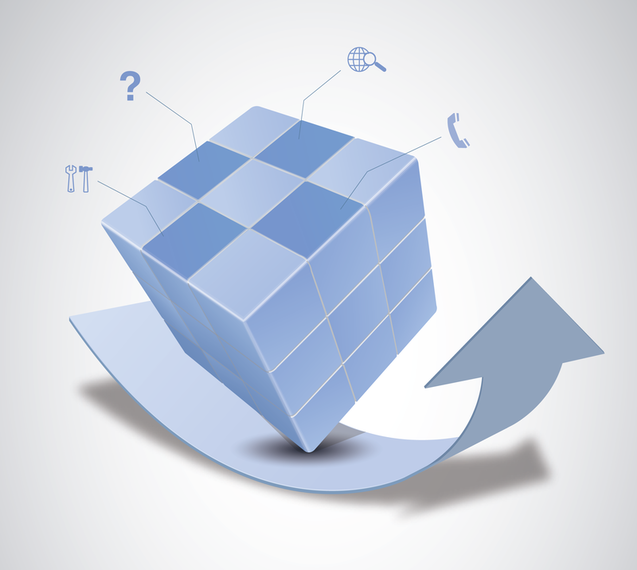 Vector Magic Cube And Arrow Design Vector Magic Cube And Arrow Design