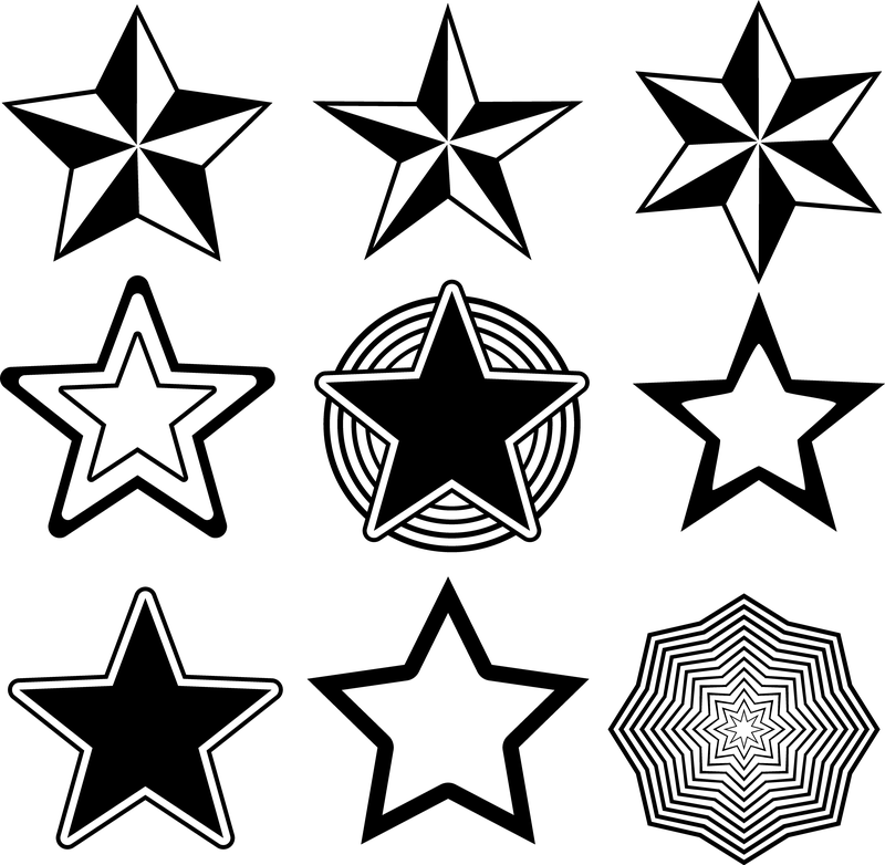 Pack de esquemas de estrellas