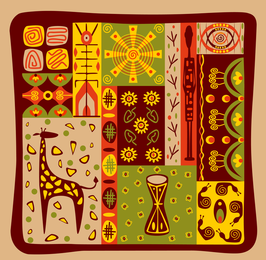Totem tribal clássico vetor 3