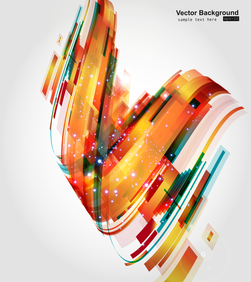 Fundo abstrato com ondas laranja