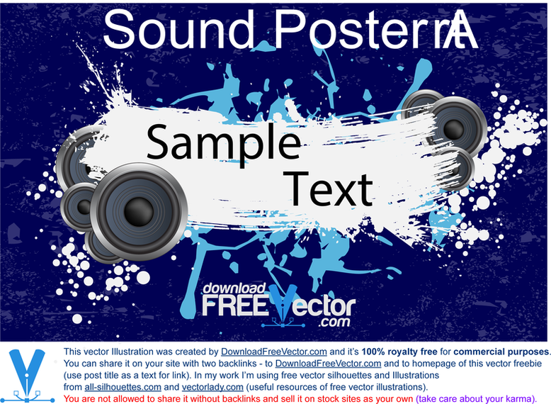 Sound Poster Art - Vector download