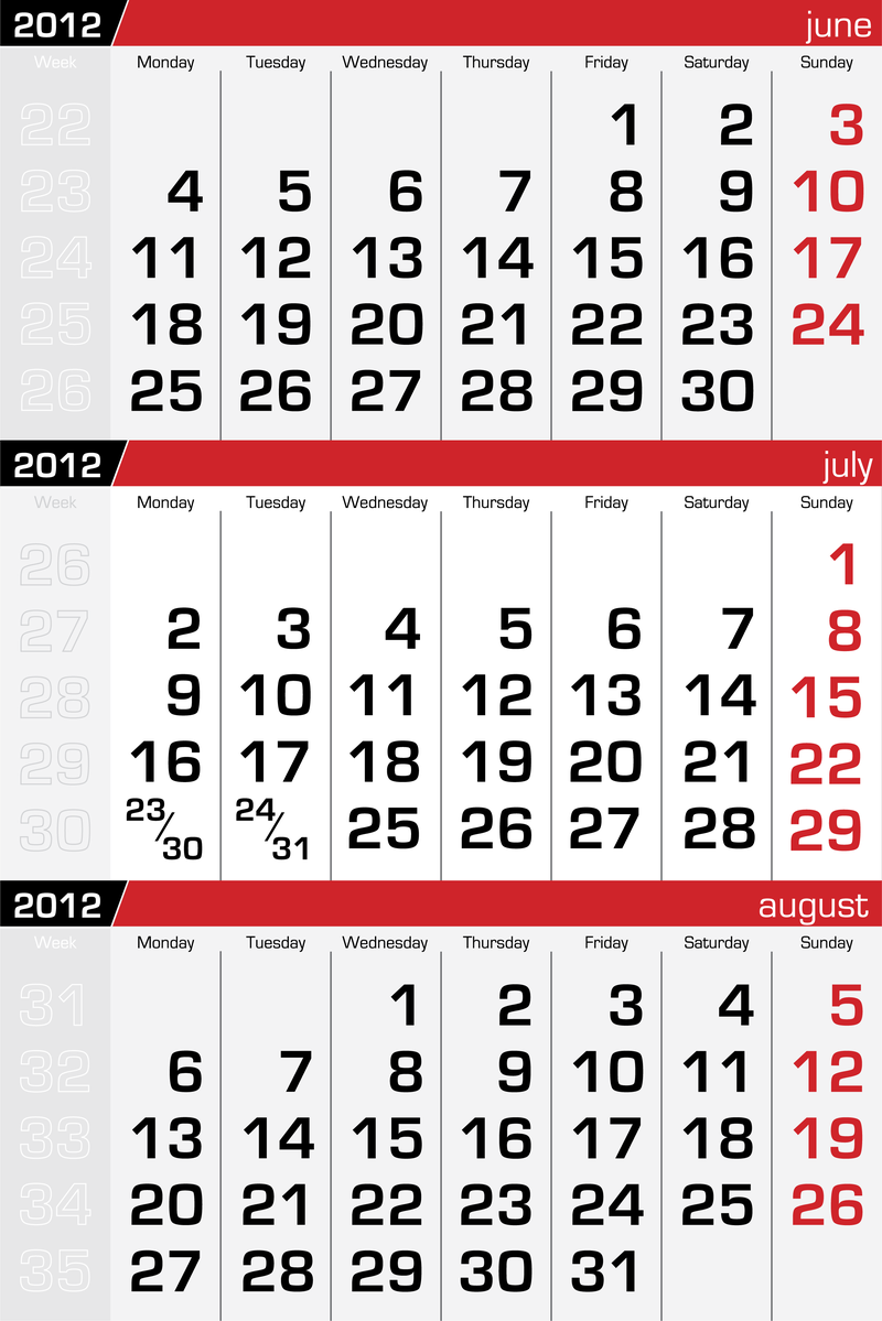 2012 Juni Juli August