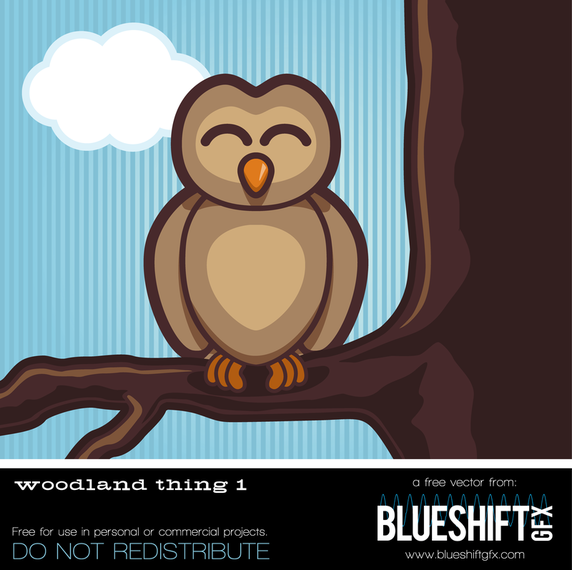Woodland Owl Vector Woodland Owl Vector