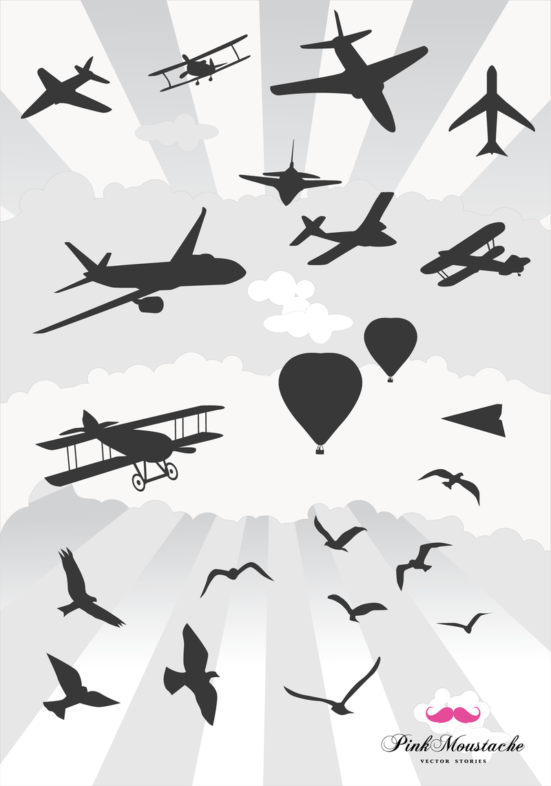 Things that fly vector download