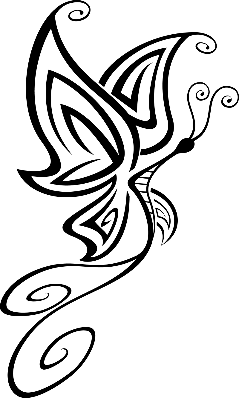 Butterfly Tattoo Vector - Vector Download