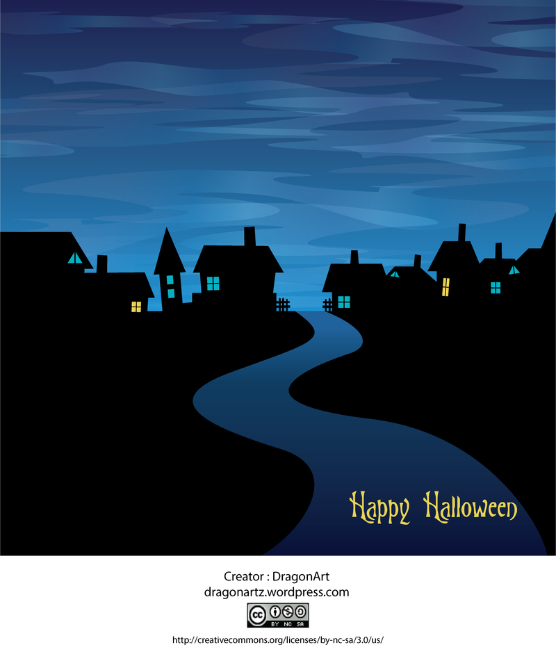 Design de cartão de noite de Halloween