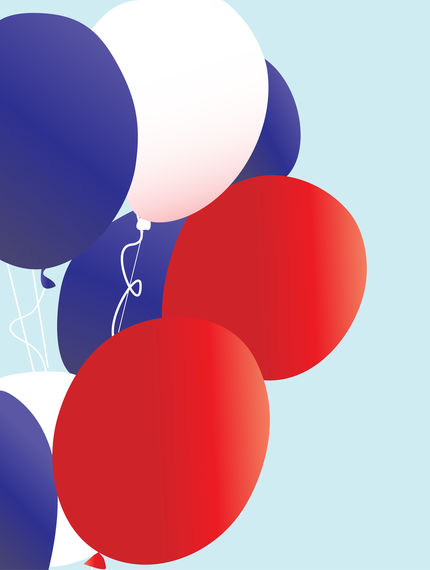 Red White And Blue Patriotic Balloons Vector Red White And Blue Patriotic Balloons Vector