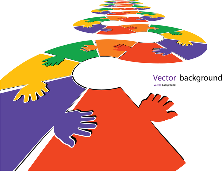 Puzzles Gesture Template 04 Vector Puzzles Gesture Template 04 Vector