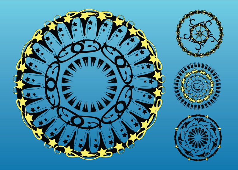 Circulos vectoriales de arte Circulos vectoriales de arte