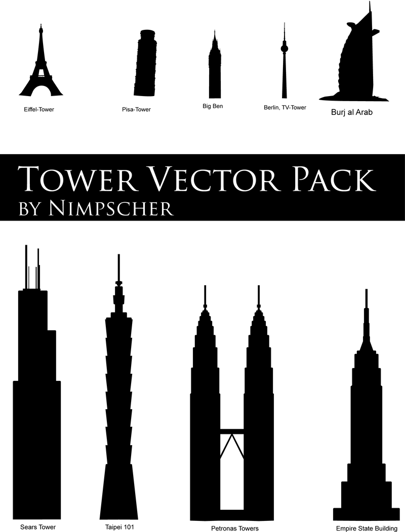 Tower Vector Pack - Vector download