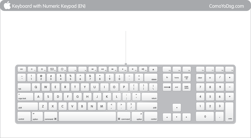 Apple Keyboard Vector Mac