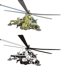 Vector de Doe de helicópteros de combate