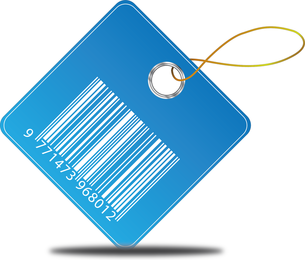 Etiqueta de precio de código de barras de vector libre
