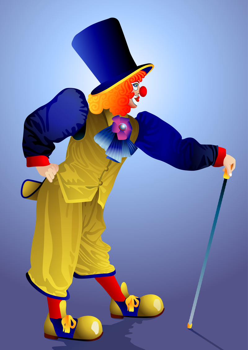 Clown Illustrator 01 Vektor