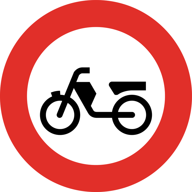 Vector de tablero de señal de área de bicicleta
